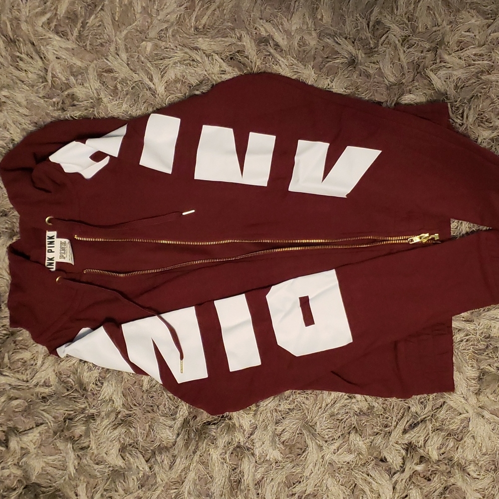 Pink zip up